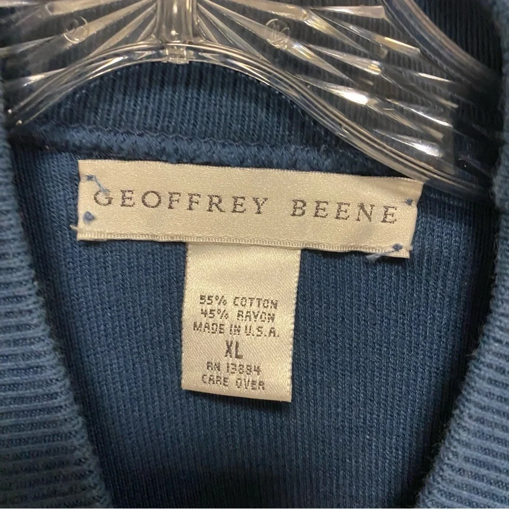 Geoffrey Beene | Blue High Mock Neck SweaTer Size XL